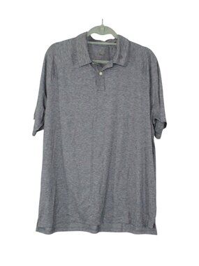 LL Bean Men's Everyday SunSmart Polo Shirt Gray Casual Everyday Stretch L Tall